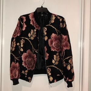 Floral Bomber Jacket